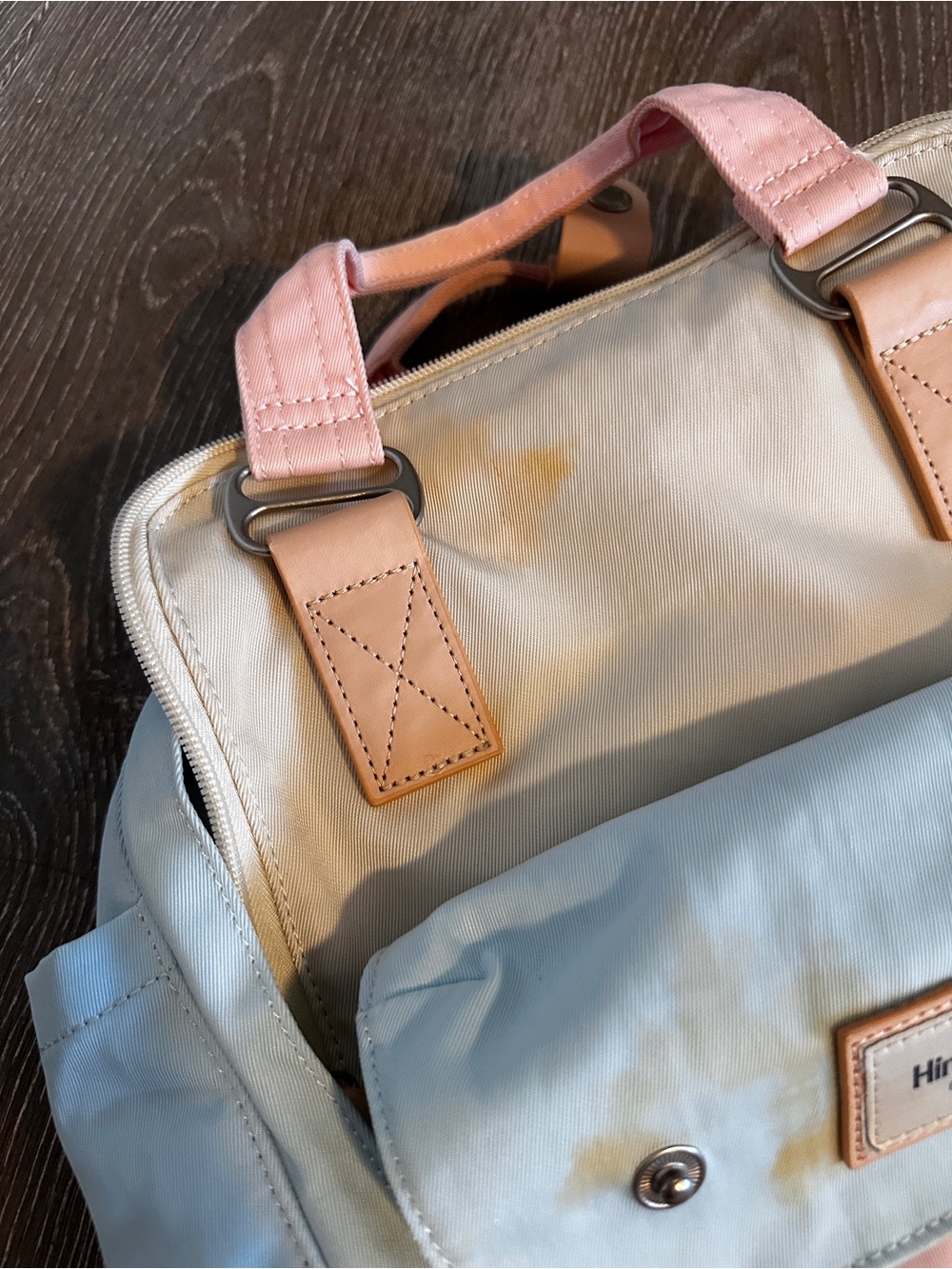 Pastel Blue & Pink Backpack - Picture 2 of 12